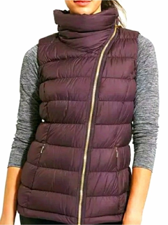 Athleta Jackets & Blazers - ATHLETA DOWNABOUT ASYMMETRICAL ZIP PUFFER DOWN FILLED VEST